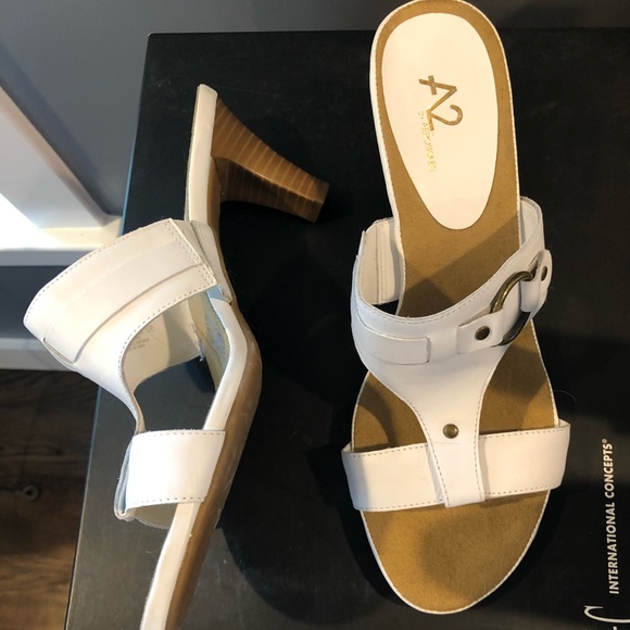 aerosoles white sandals